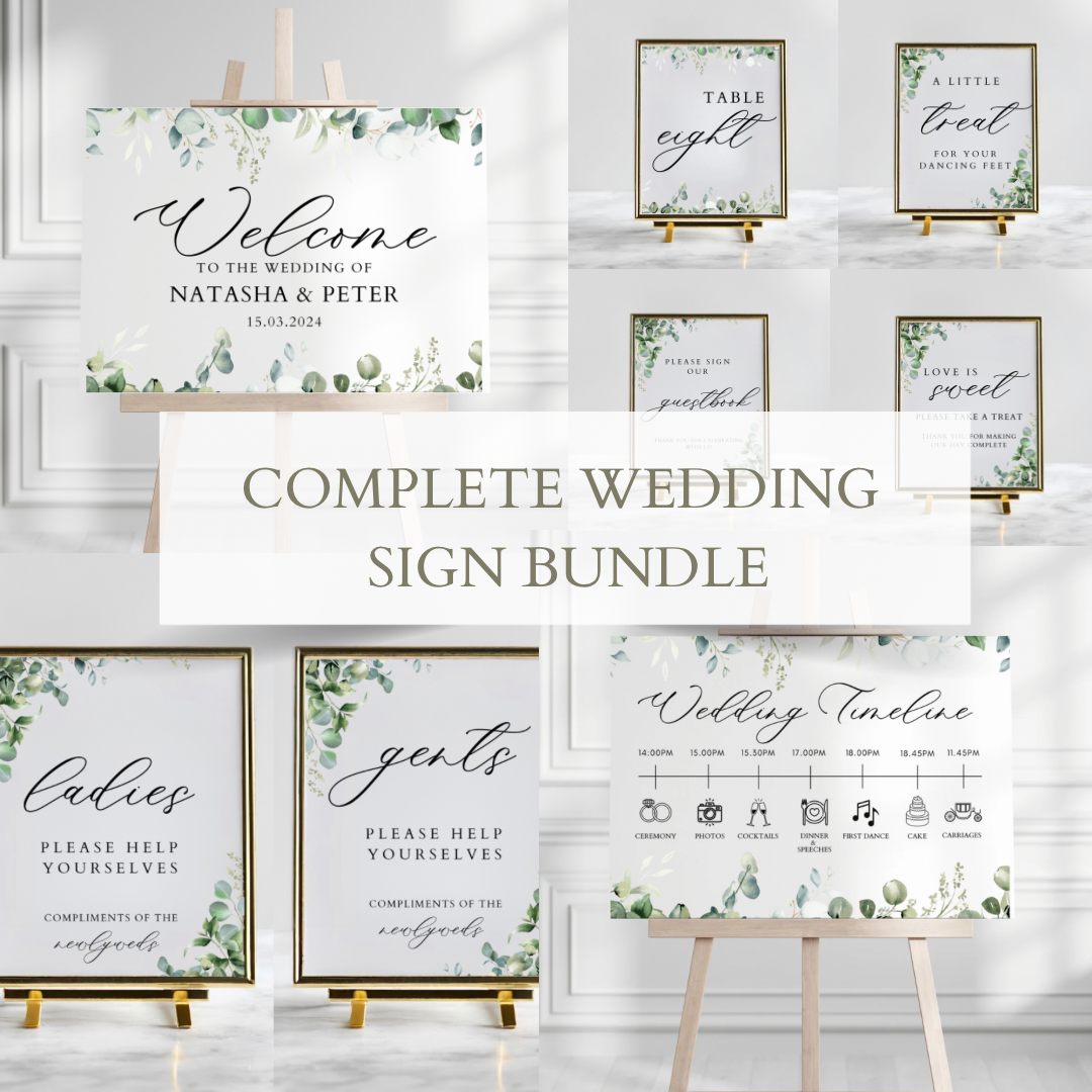 Wedding sign orders package #1