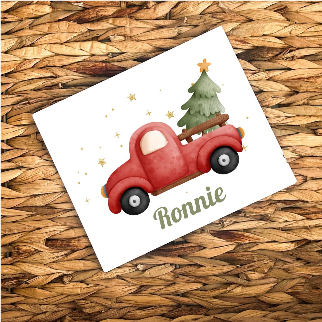 Personalised Christmas Placemat - Truck Design