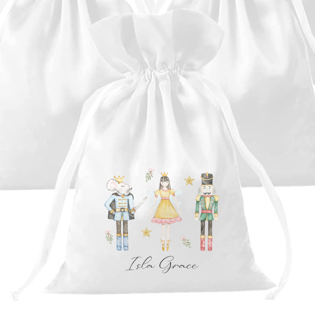 Personalised Christmas Small Gift Bag - Nutcracker Design