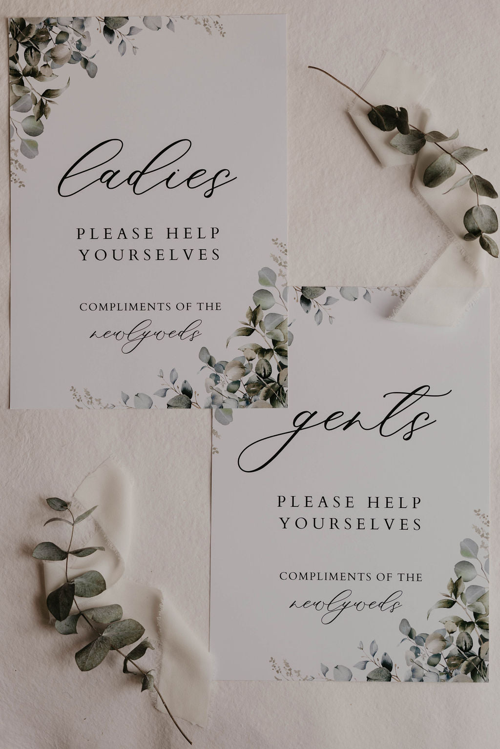 Eucalyptus Wedding Sign Bundle