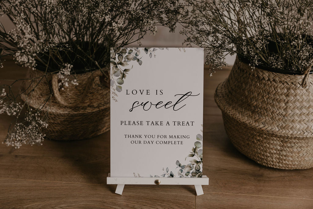 Eucalyptus Wedding Sign Bundle