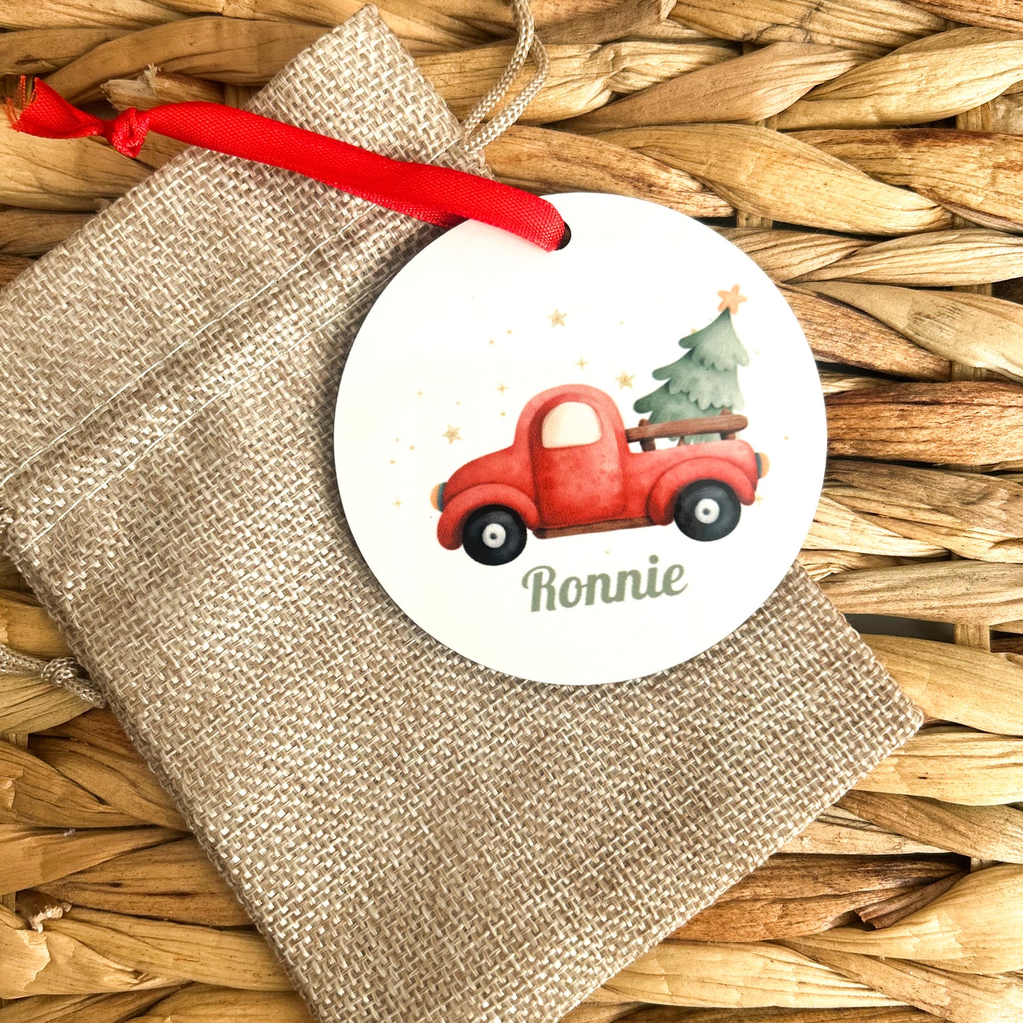 Personalised Christmas Bauble - Truck Design