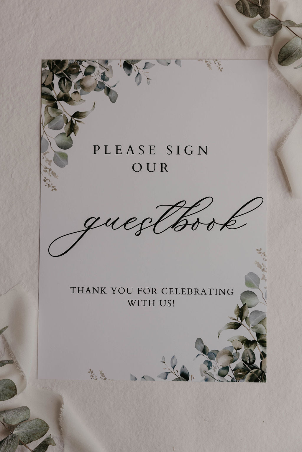 Eucalyptus Wedding Sign Bundle