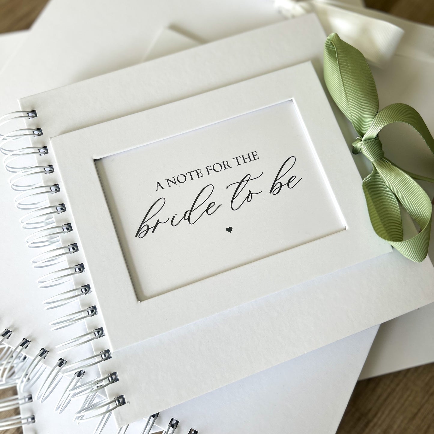 ‘A note for the Bride to be’ scrapbook - Minimal Design