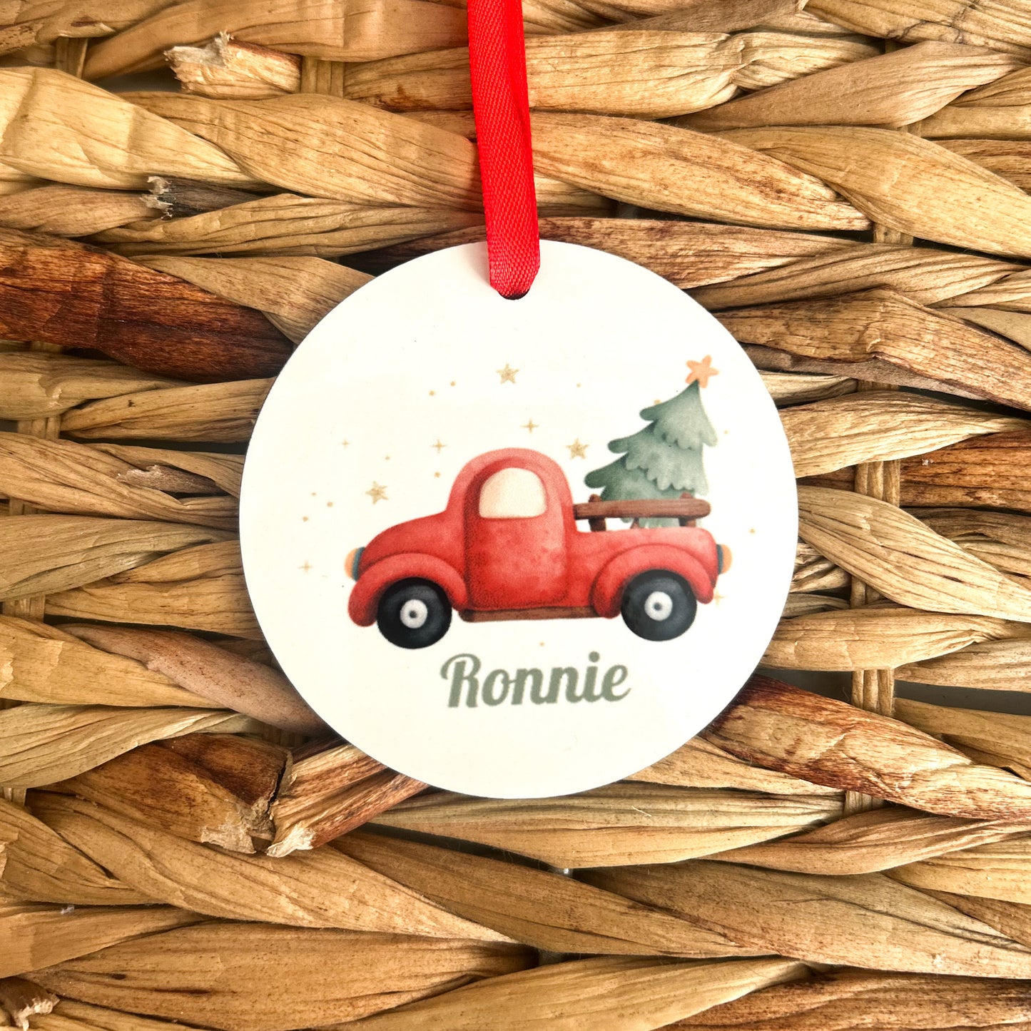 Personalised Christmas Bauble - Truck Design