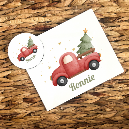 Personalised Christmas Placemat - Truck Design