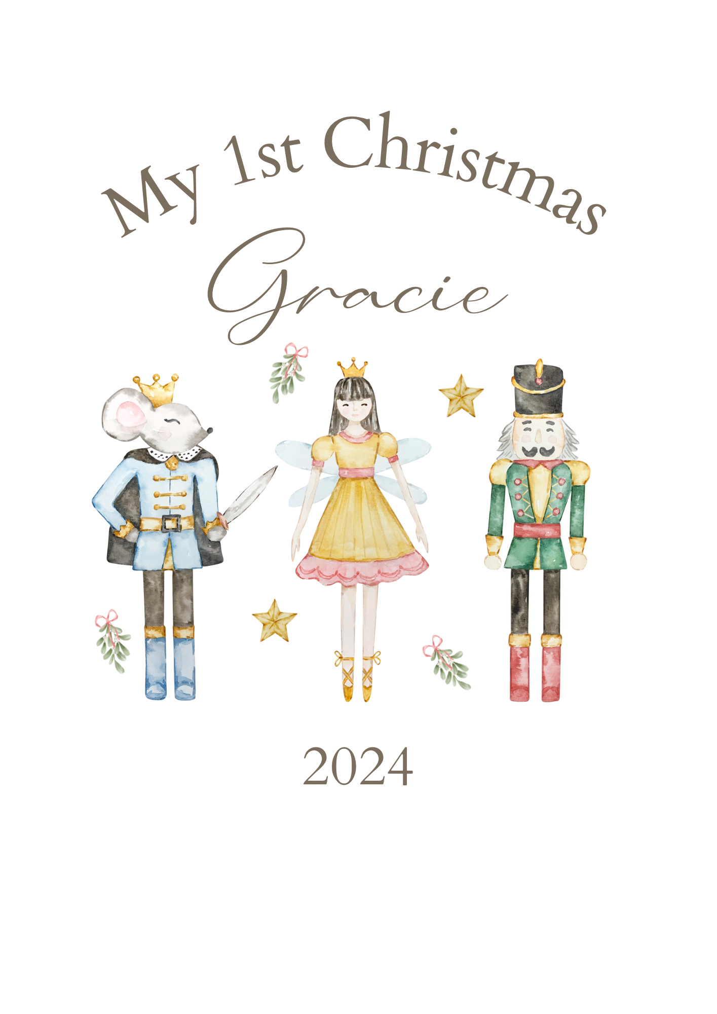 Personalised ‘My First Christmas’ Baby Gift Set - Nutcracker Design