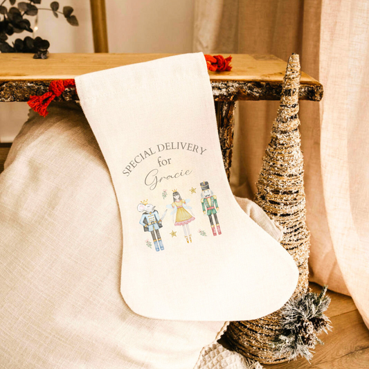 Personalised Christmas Stocking - Nutcracker Design