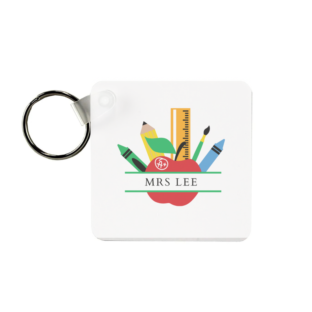 Personalised Teacher Keyring