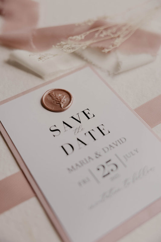 Save The Date - Dusky Pink