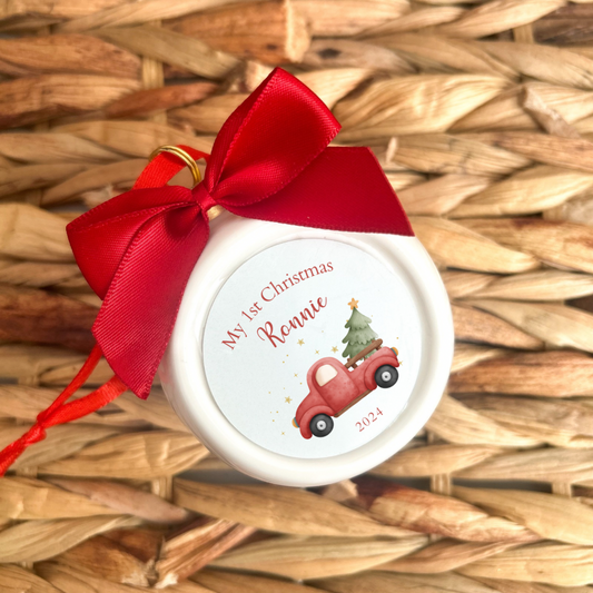 My First Christmas Ceramic Bauble - Truck Design